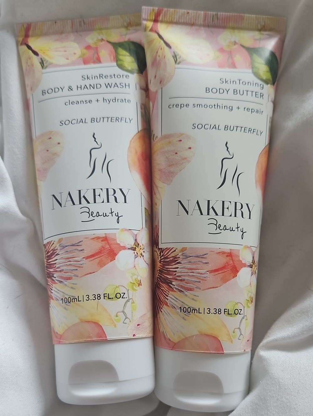 NWOT - NAKERY Social Butterfly Body & Hand Wash and Body Butter